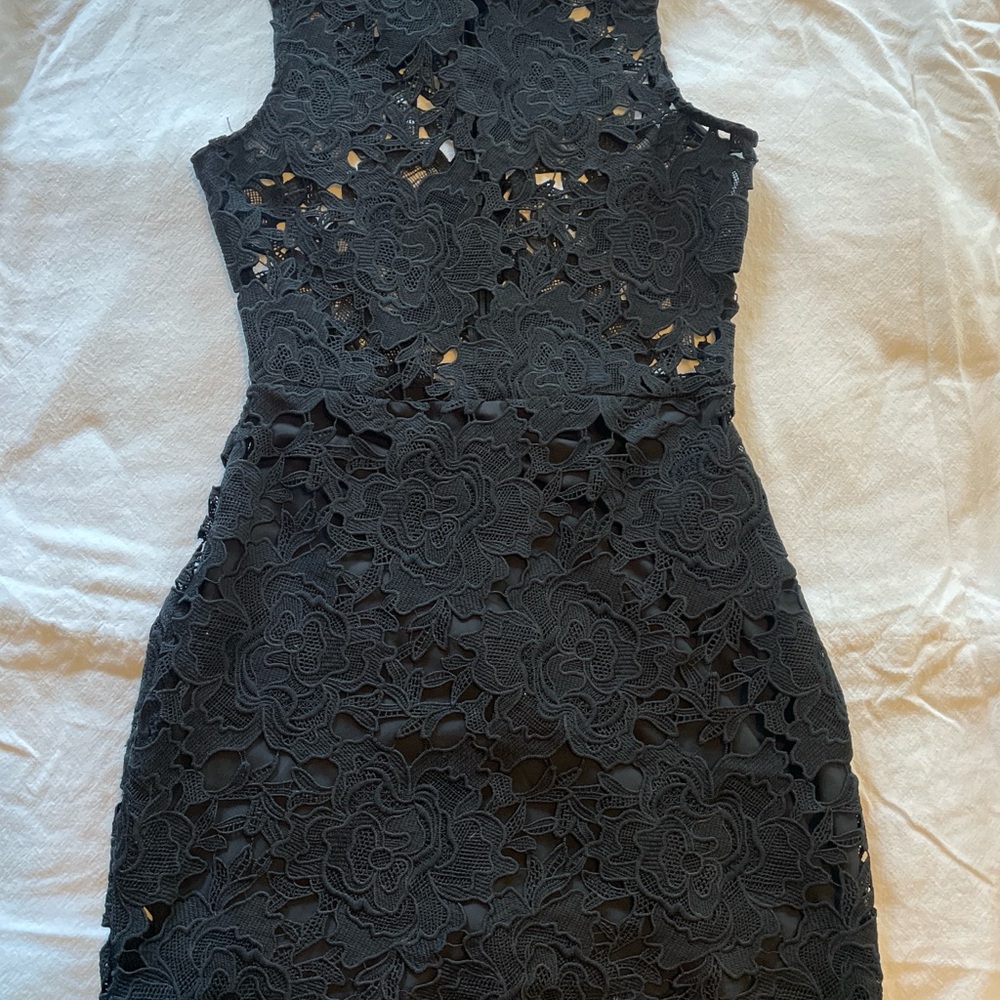Elegant Black Lace Dress